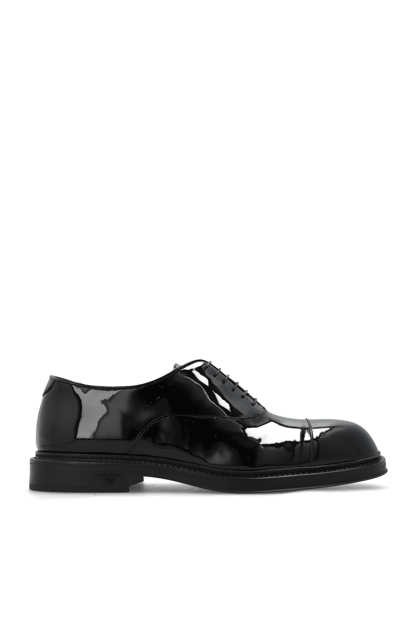 Black Leather shoes Emporio Armani Vitkac France